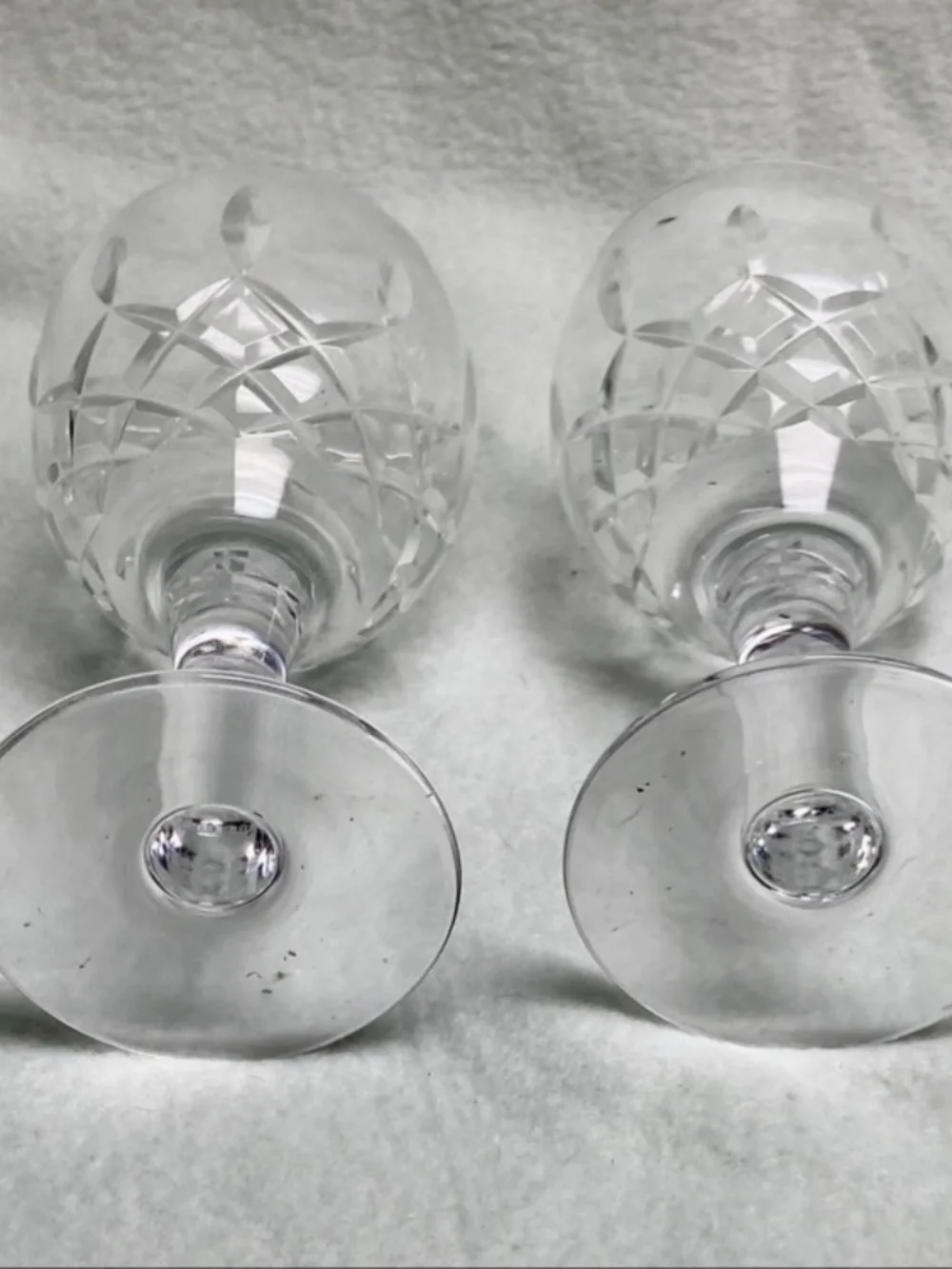 Vintage, Rare 2-pc Glass Crystal Cordials